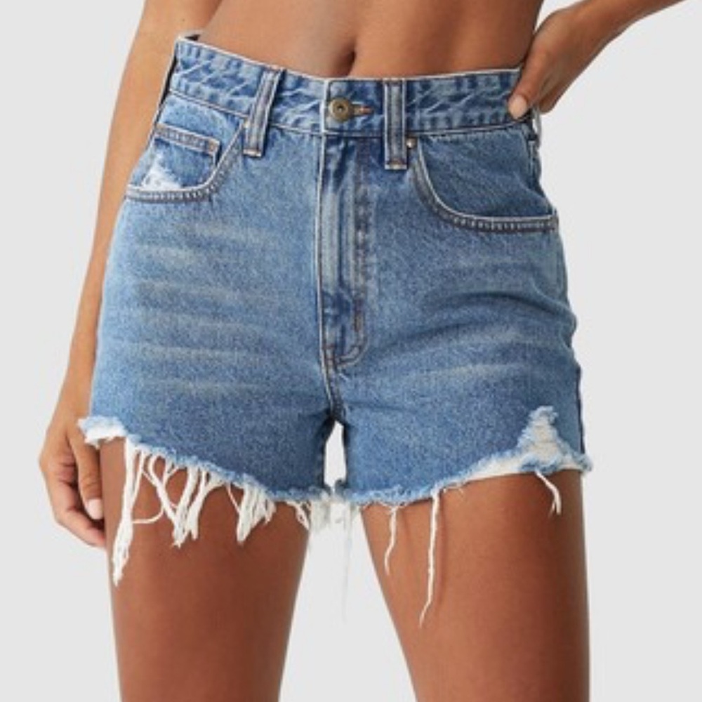 Abercrombie Curve Love Denim Shorts